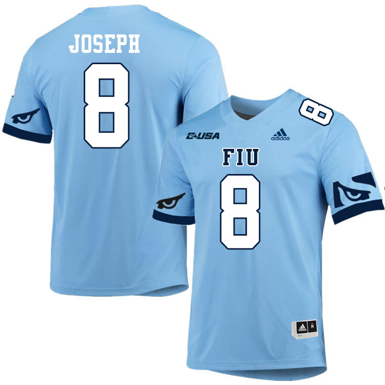 #8 Lexington Joseph FIU Jersey,Florida International University Panthers Football Jersey-Light Blue